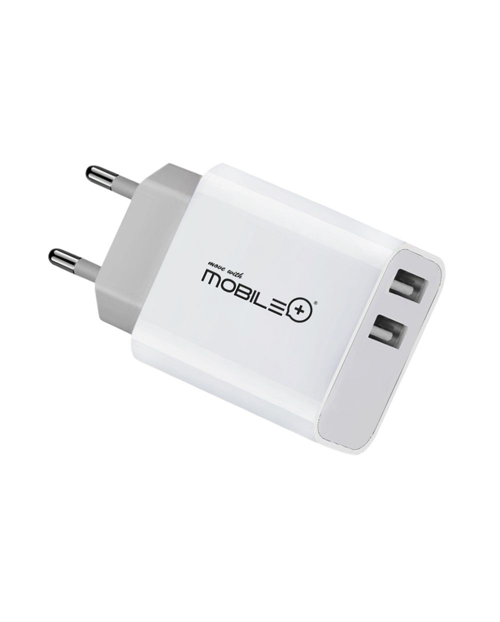 CARGADOR DE PARED CON DOBLE SALIDA USB Y CABLE LIGHTNING PARA IPHONE/IPAD